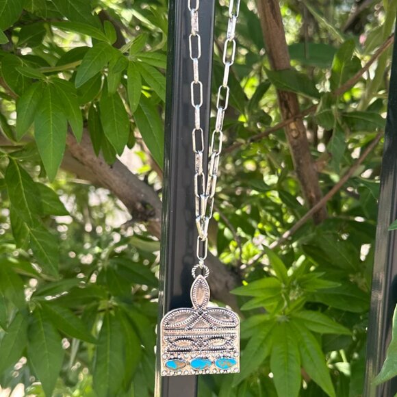 Stitched In Stone Large Necklace - Picture 2 of 3